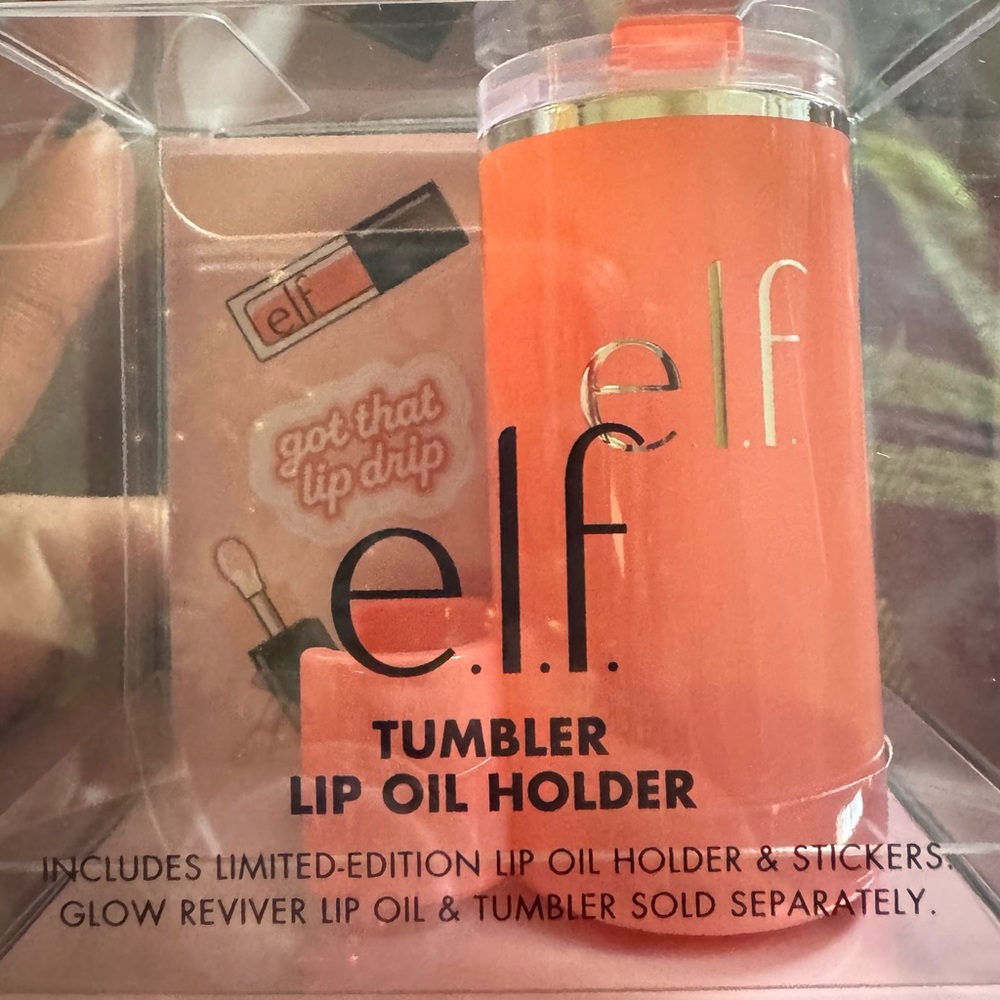 e.l.f. Tumbler Lip Oil Holder - Coral Fixation